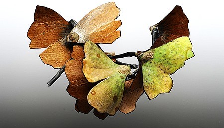 Ross Malcolm, Ginko brooch, 2014